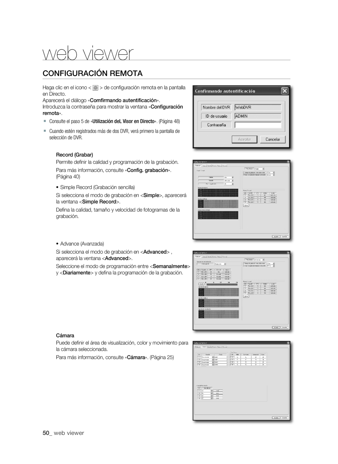 Samsung SHR-1041, VKKF011NEX user manual COnFIgURACIón Remota 