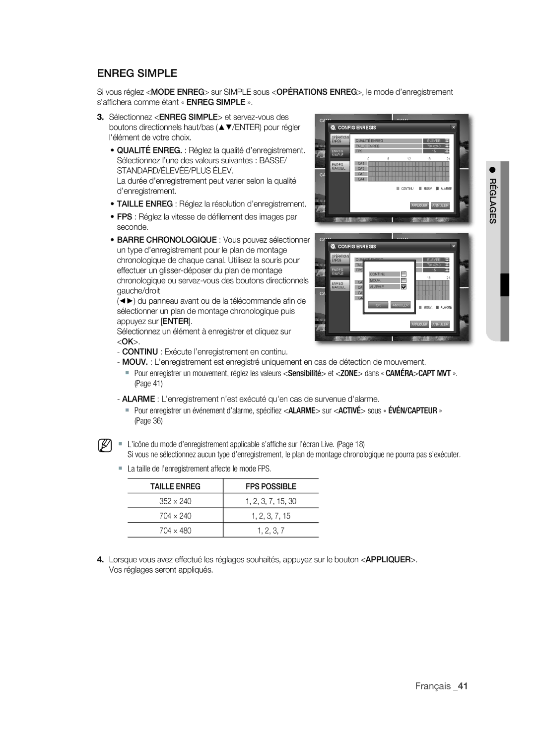 Samsung VKKF011NEX, SHR-1041 user manual EnREG SIMpLE 