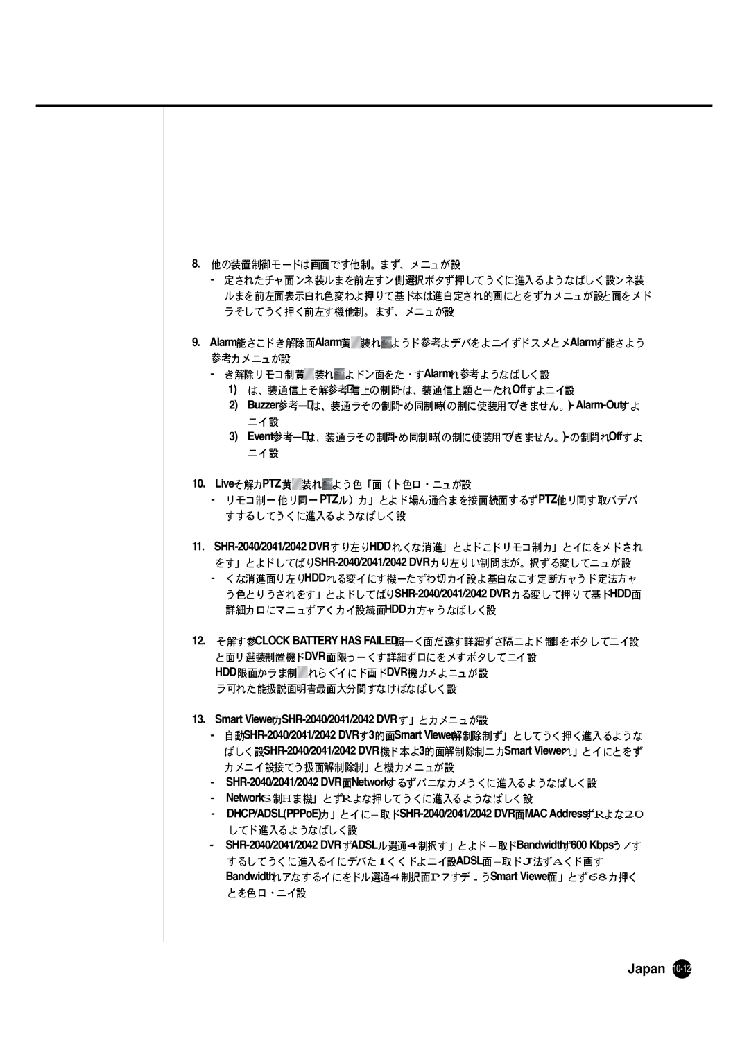 Samsung SHR 2040 user manual SHRSHR-204- 040/2041/204241/2042 USER’SMANUAL 