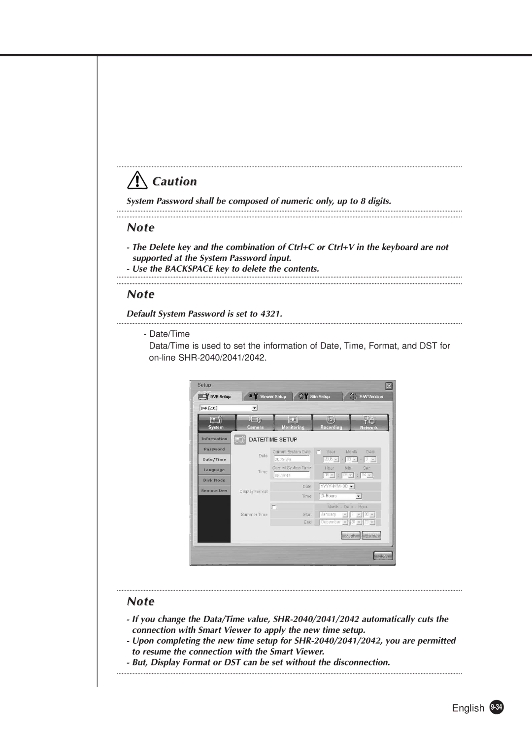 Samsung SHR-2040P, SHR-2040N manual English 