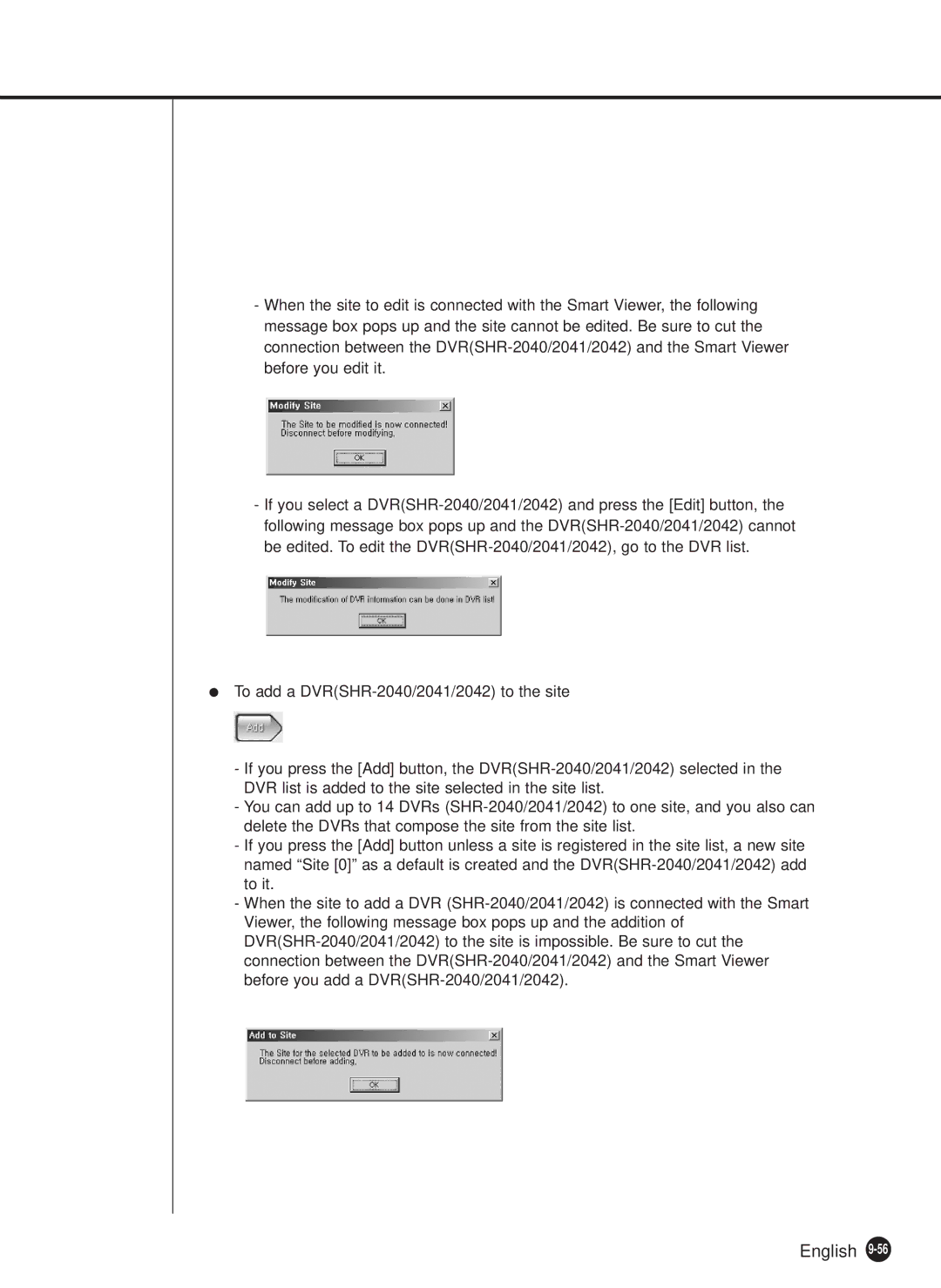 Samsung SHR-2040P, SHR-2040N manual English 