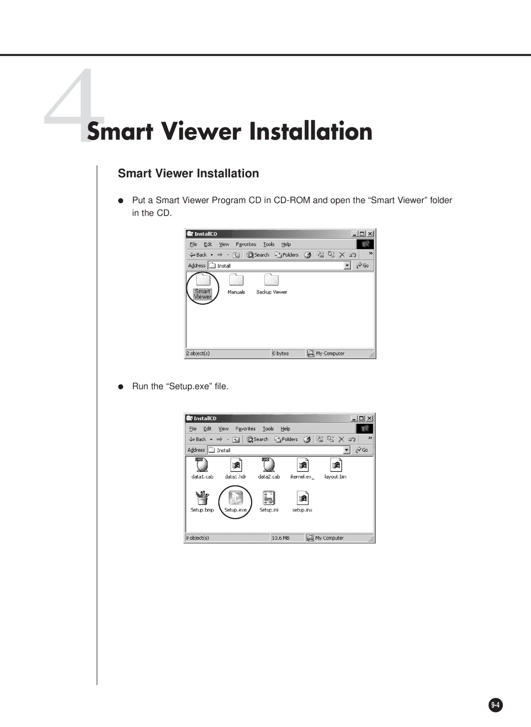 Samsung SHR-2040PX, SHR-2040P/GAR, SHR-2042P, SHR-2040P/XEC manual 4Smart Viewer Installation 