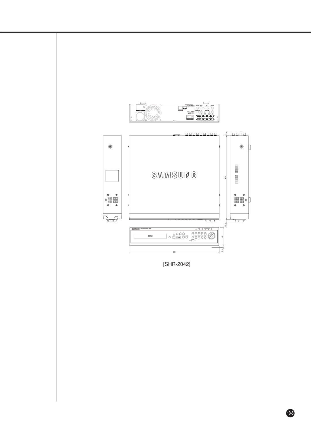 Samsung SHR-2040P/GAR, SHR-2042P, SHR-2040PX, SHR-2040P/XEC manual 