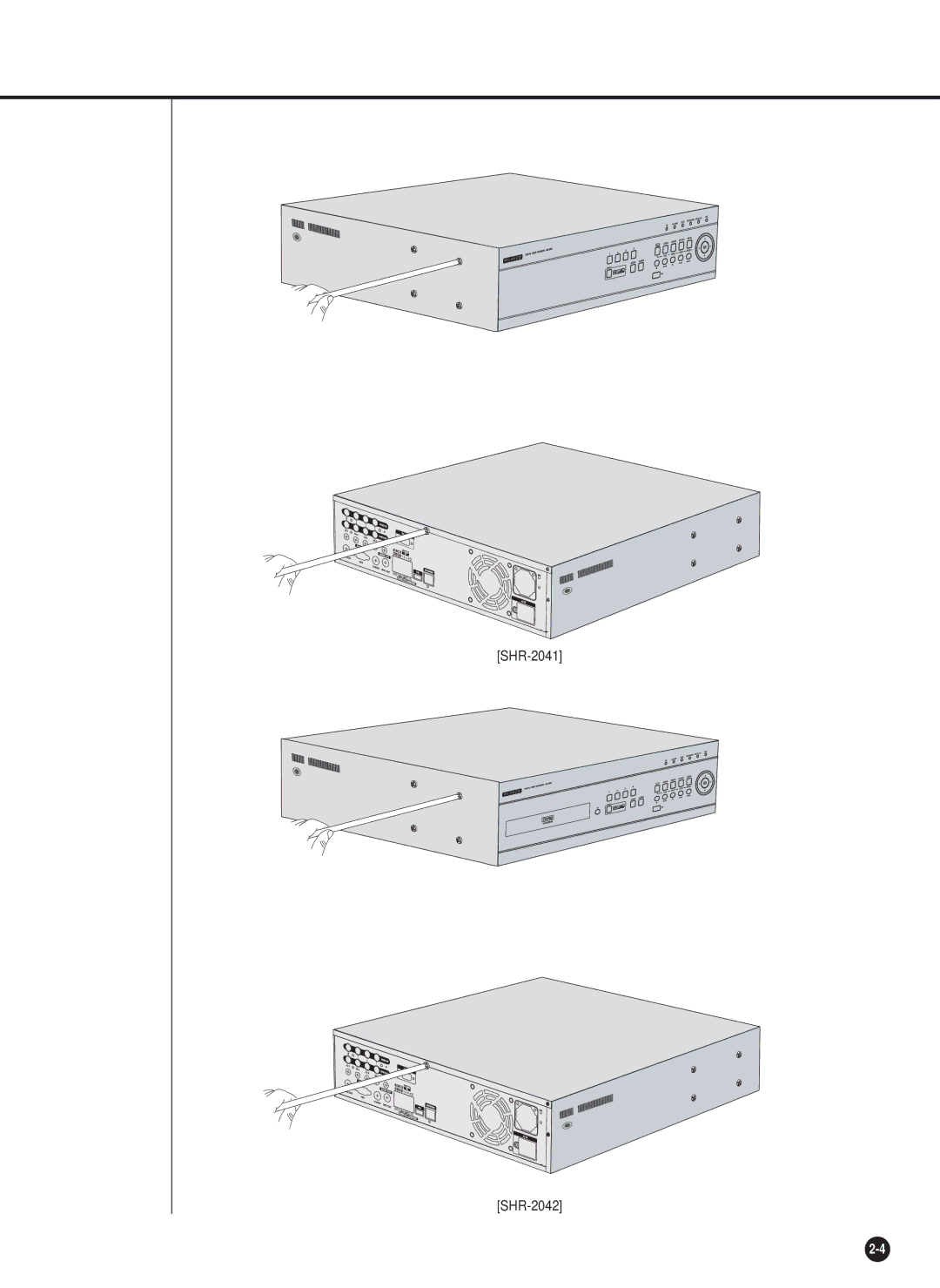 Samsung SHR-2040P/GAR, SHR-2042P, SHR-2040PX, SHR-2040P/XEC manual SHR-2041 SHR-2042 