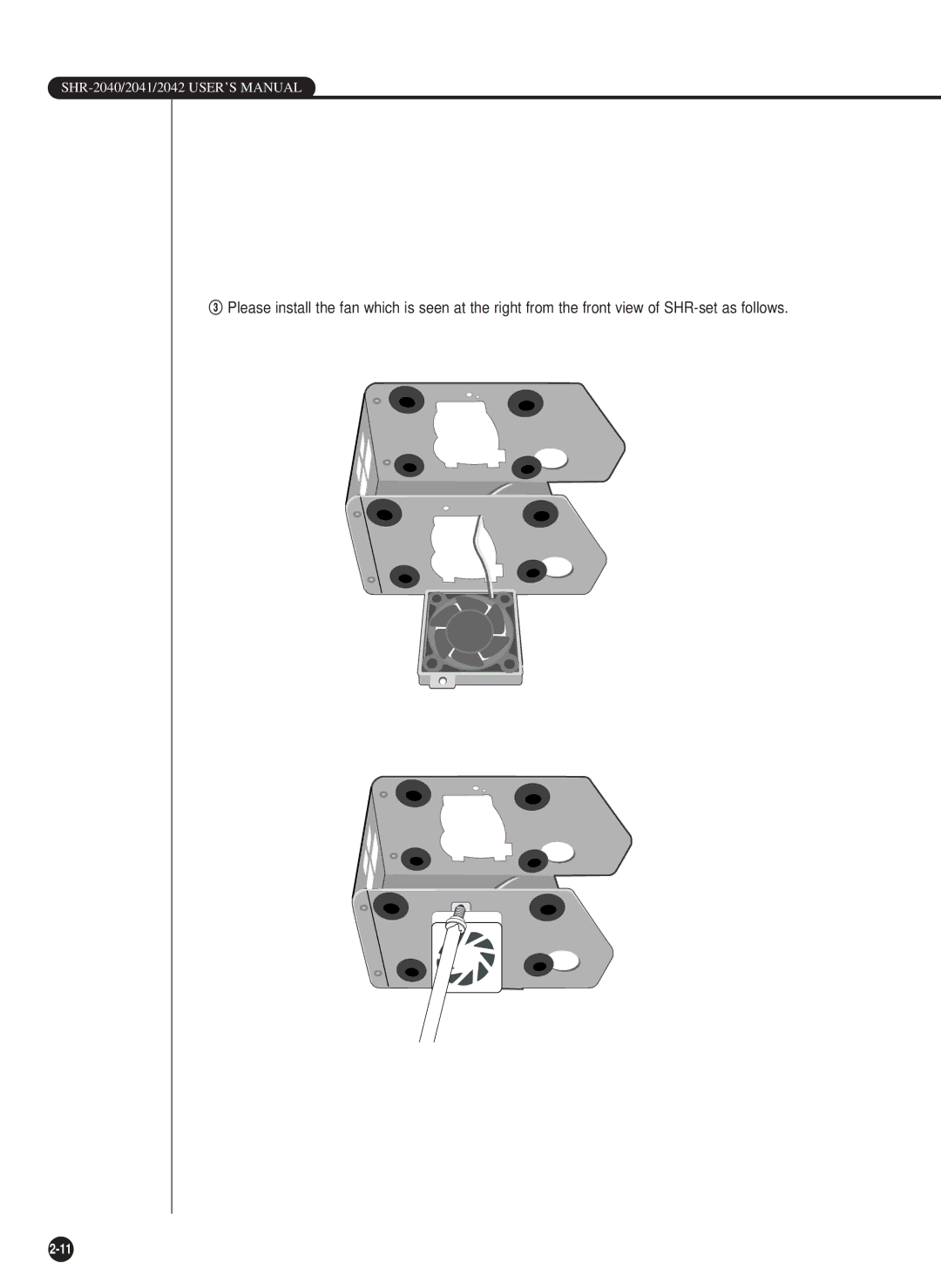 Samsung SHR-2042P, SHR-2040P/GAR, SHR-2040PX, SHR-2040P/XEC manual SHR-2040/2041/2042 USER’S Manual 