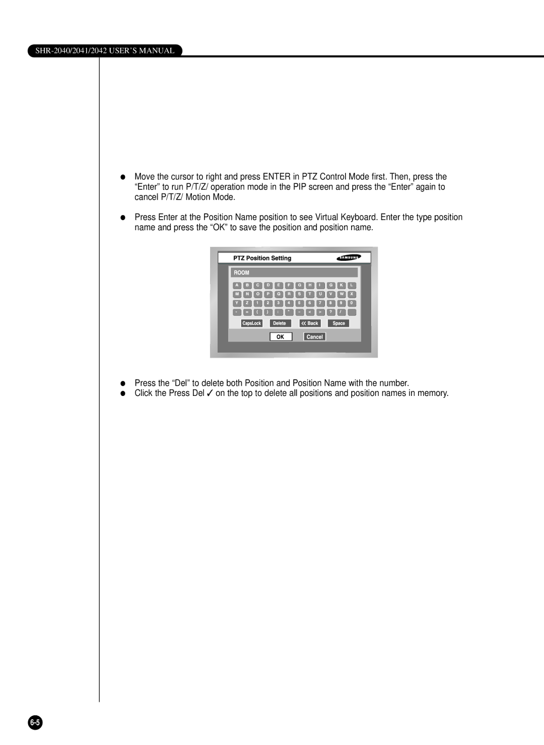 Samsung SHR-2040P/GAR, SHR-2042P, SHR-2040PX, SHR-2040P/XEC manual SHR-2040/2041/2042 USER’S Manual 