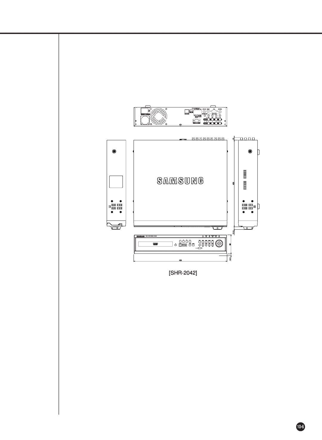 Samsung SHR-2040P/GAR, SHR-2042P, SHR-2040PX, SHR-2040P/XEC manual 10-6 
