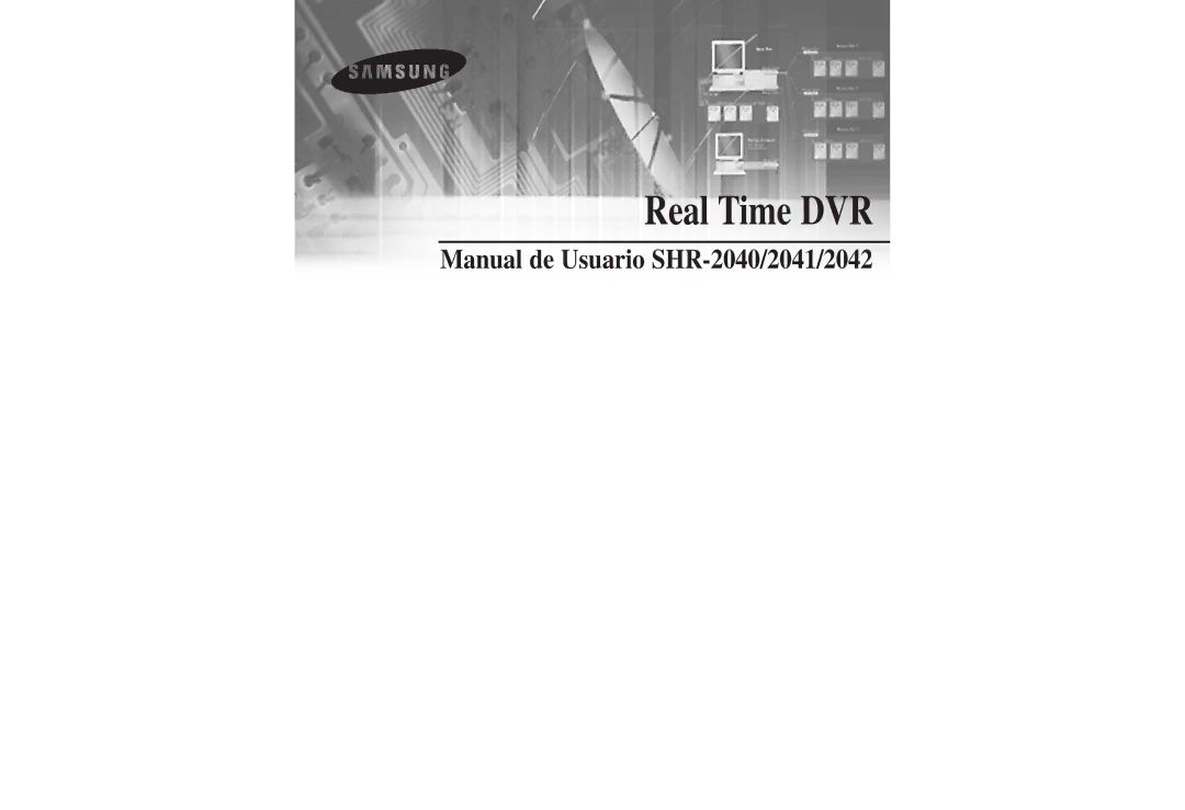 Samsung SHR-2040P/GAR, SHR-2042P, SHR-2040PX manual Real Time DVR 