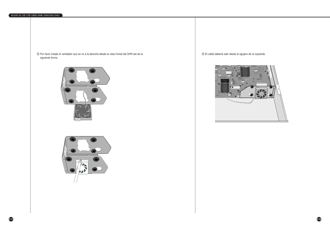 Samsung SHR-2040P/XEC, SHR-2040P/GAR, SHR-2042P manual Manual DE Usuario SHR-2040/2041/2042 