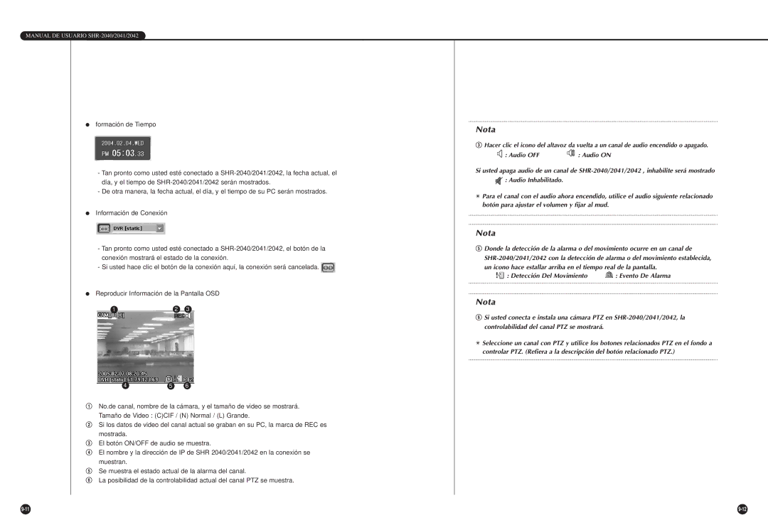 Samsung SHR-2042P, SHR-2040P/GAR, SHR-2040P/XEC manual Evento De Alarma 