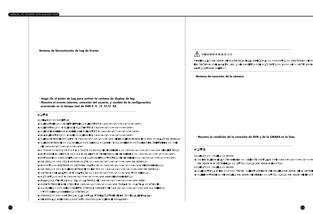 Samsung SHR-2040P/XEC, SHR-2040P/GAR, SHR-2042P manual Advertencia 