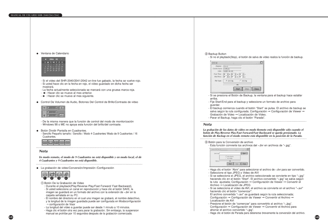 Samsung SHR-2040P/GAR, SHR-2042P, SHR-2040P/XEC manual Nota 