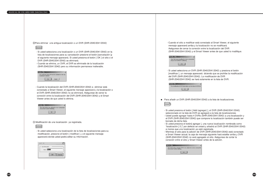 Samsung SHR-2040P/GAR, SHR-2042P, SHR-2040P/XEC manual Manual DE Usuario SHR-2040/2041/2042 