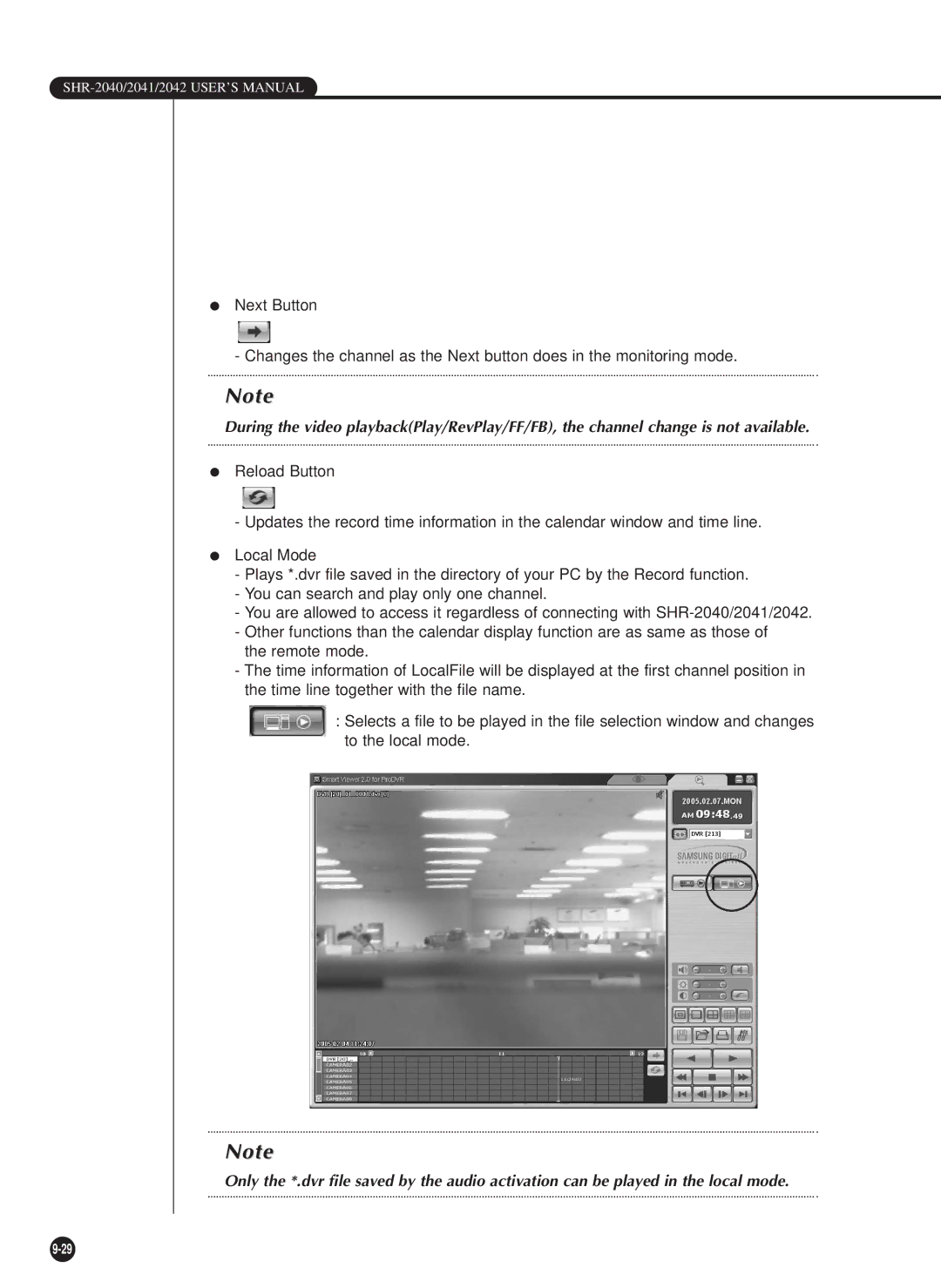 Samsung SHR-2042P, SHR-2040PX, SHR-2040P/XEC manual SHR-2040/2041/2042 USER’S Manual 