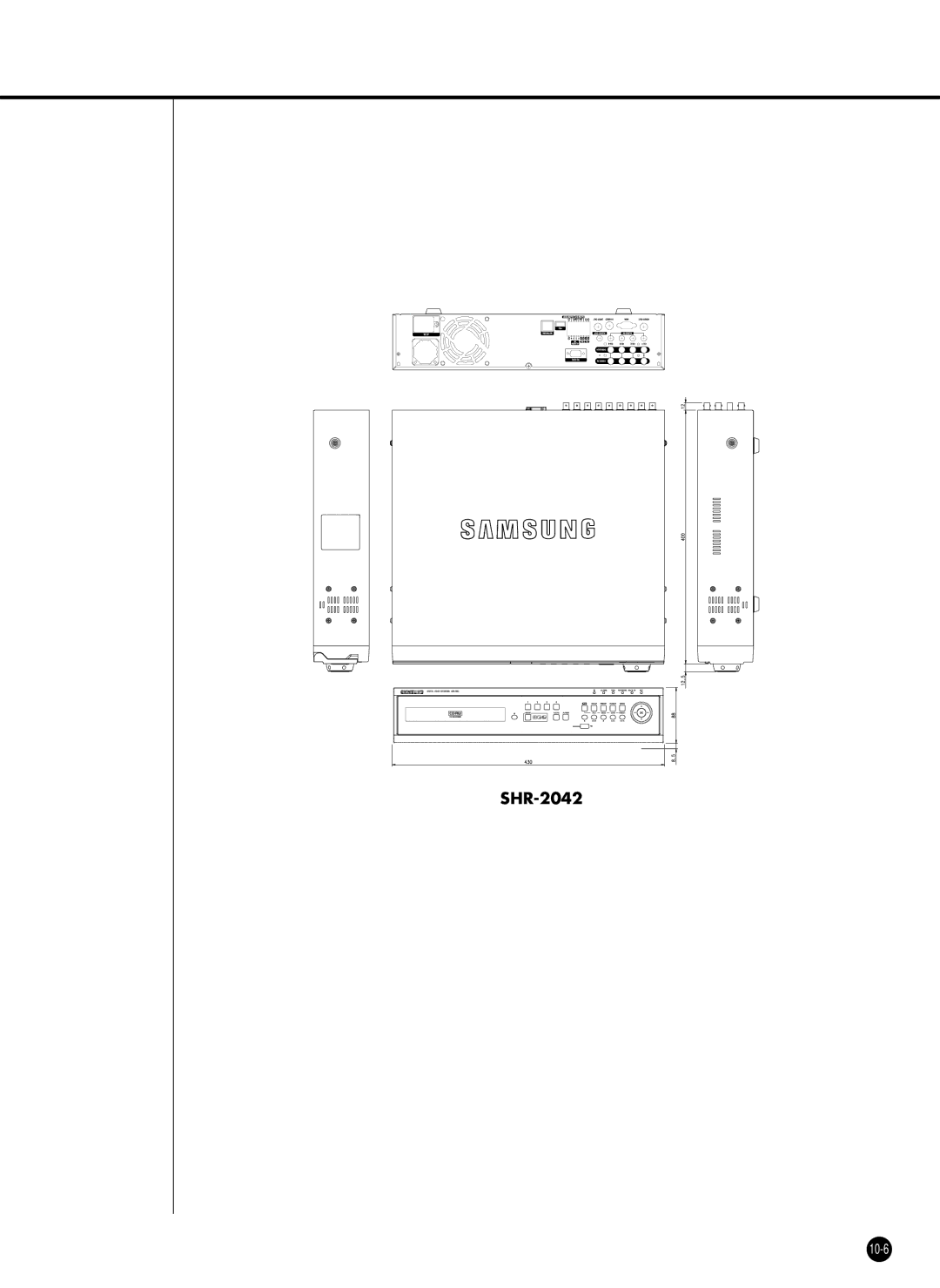 Samsung SHR-2040PX, SHR-2042P, SHR-2040P/XEC manual 