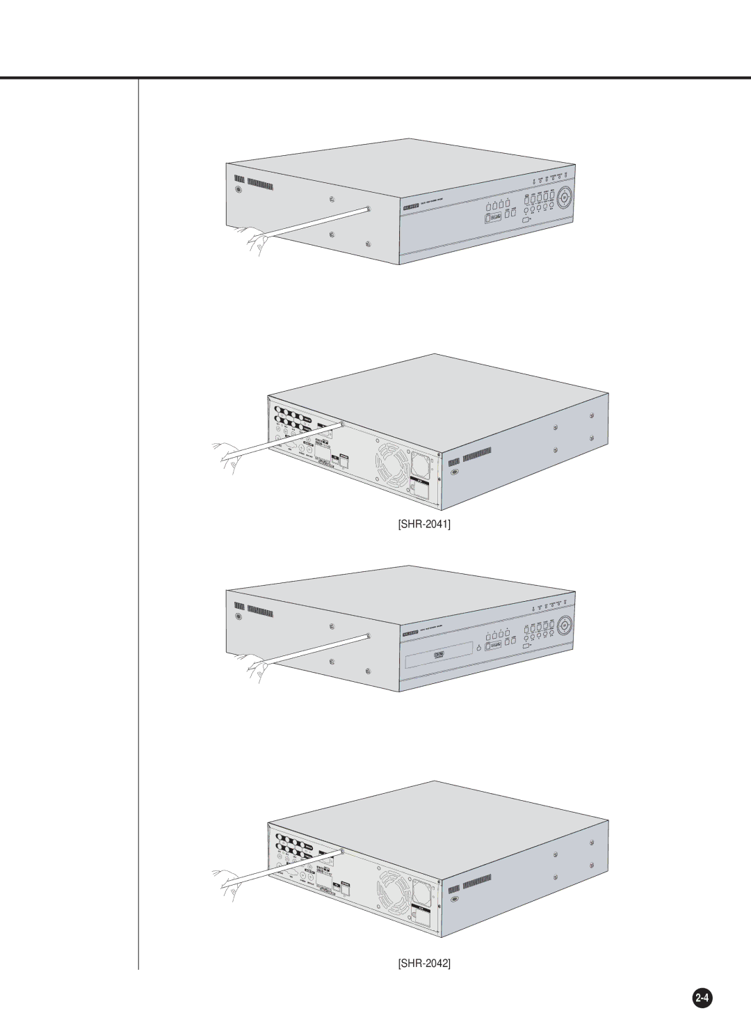 Samsung SHR-2042P, SHR-2040PX, SHR-2040P/XEC manual SHR-2041 SHR-2042 