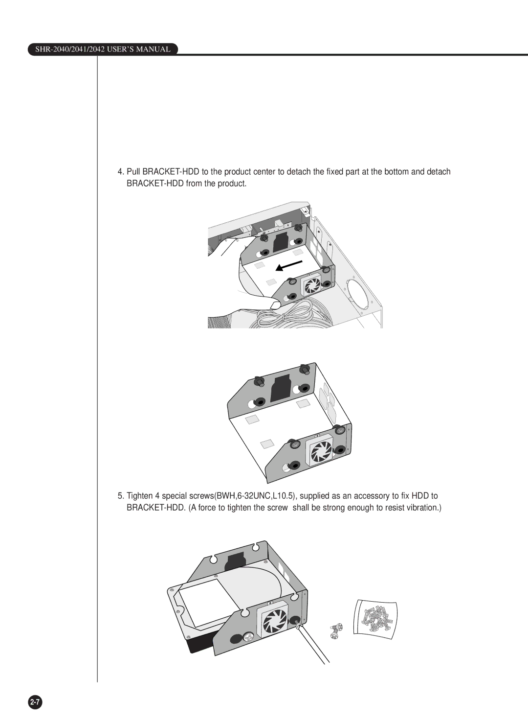 Samsung SHR-2040P/XEC, SHR-2042P, SHR-2040PX manual SHR-2040/2041/2042 USER’S Manual 