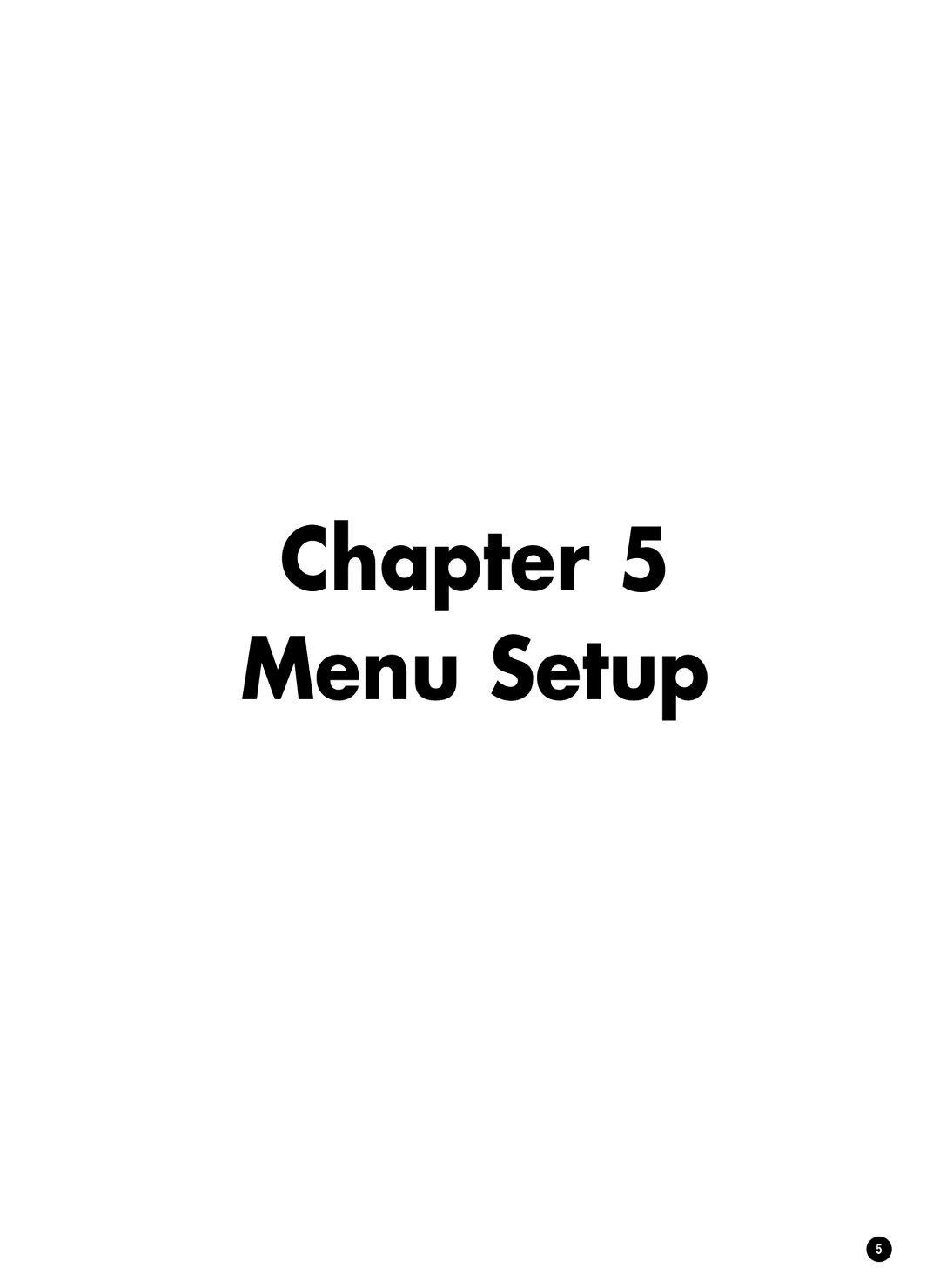 Samsung SHR-2040P/XEC, SHR-2042P, SHR-2040PX manual Chapter Menu Setup 