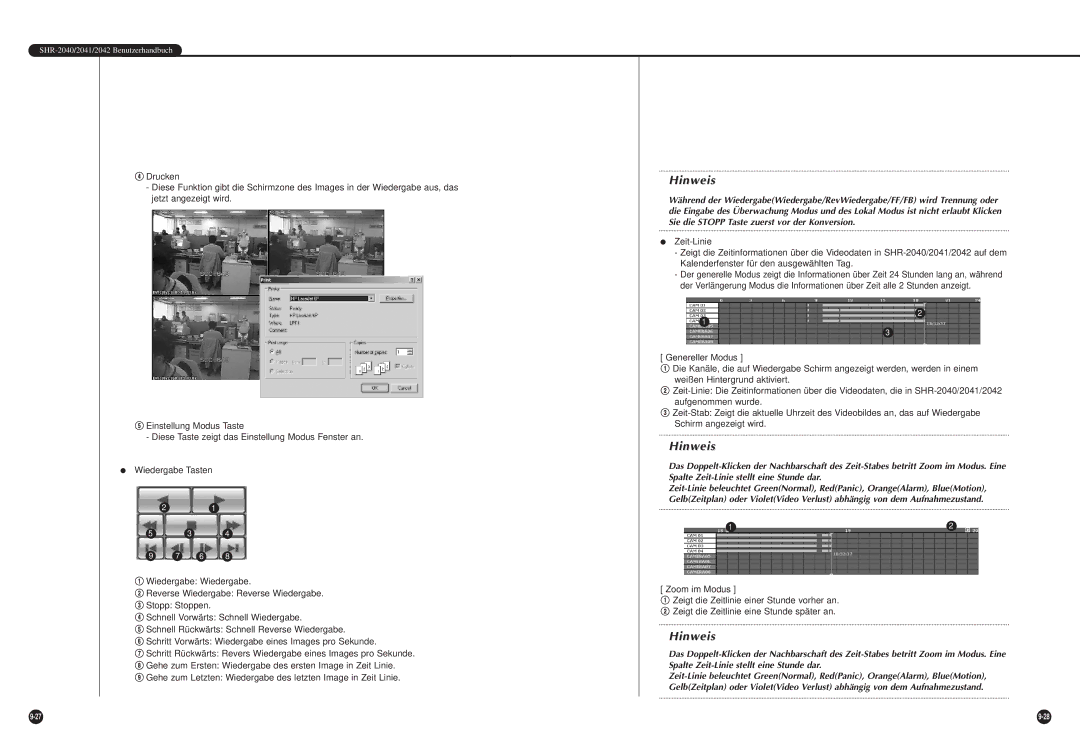 Samsung SHR-2040P, SHR-2042P manual Hinweis 