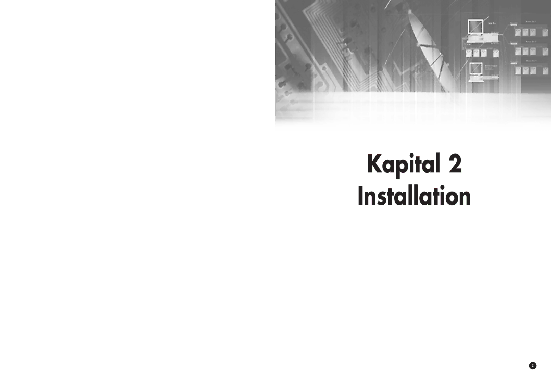 Samsung SHR-2042P, SHR-2040P manual Kapital Installation 