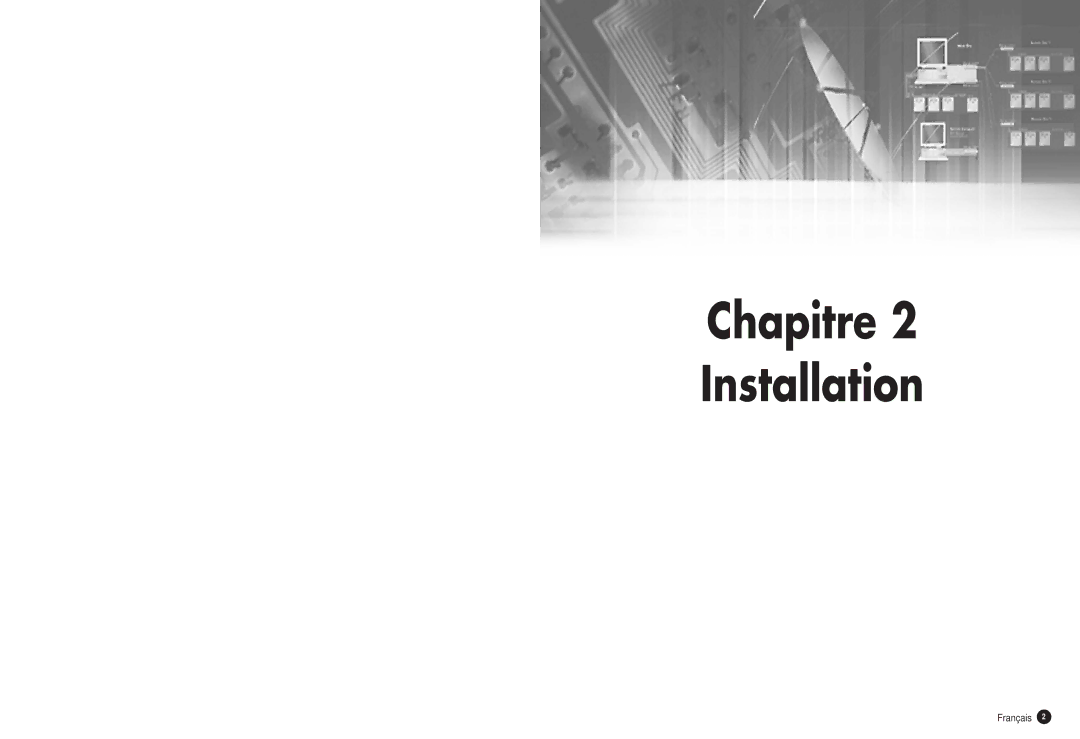 Samsung SHR-2040P manual Chapitre 2 Installation 