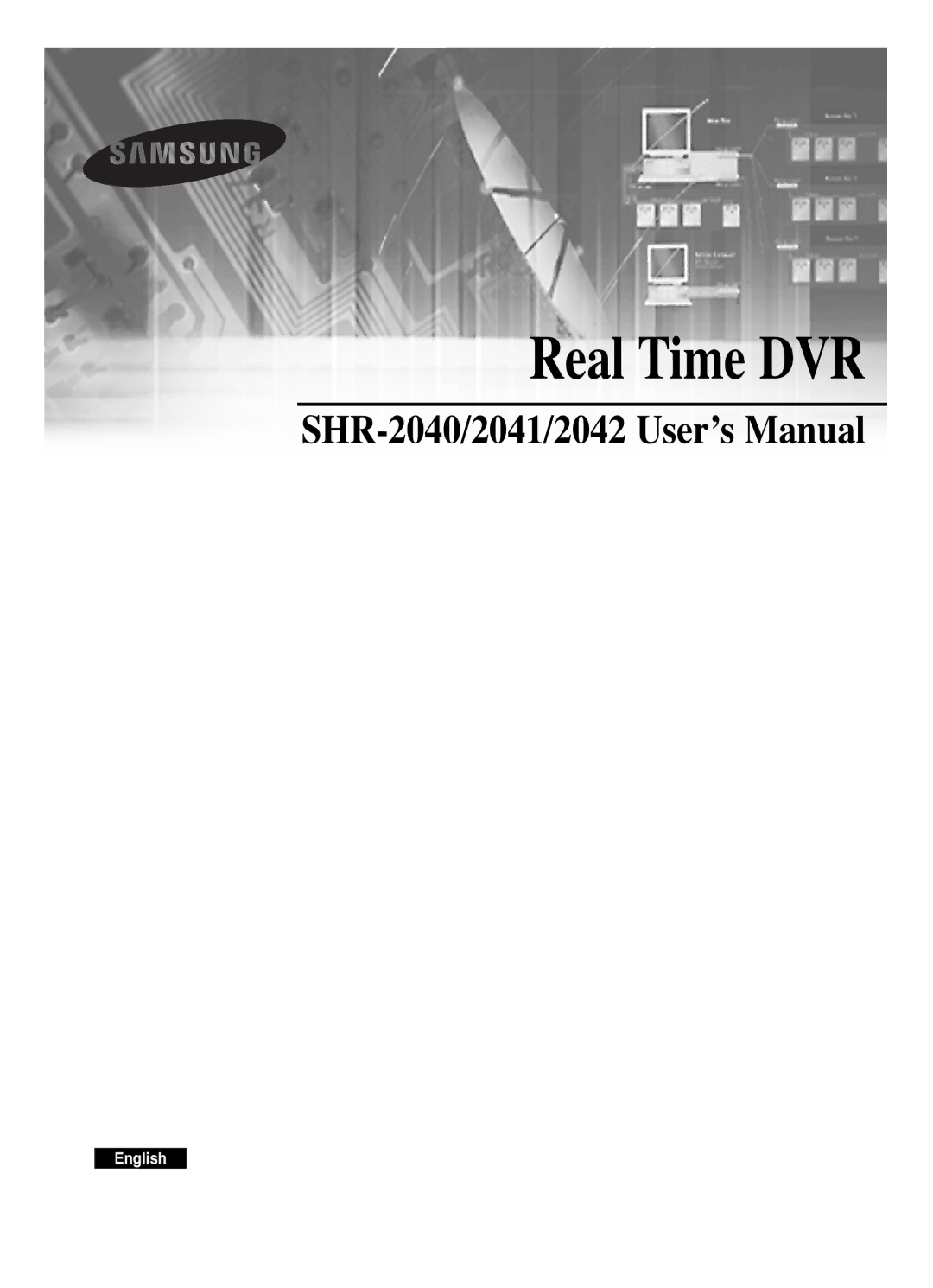 Samsung SHR-2041 user manual Real Time DVR 