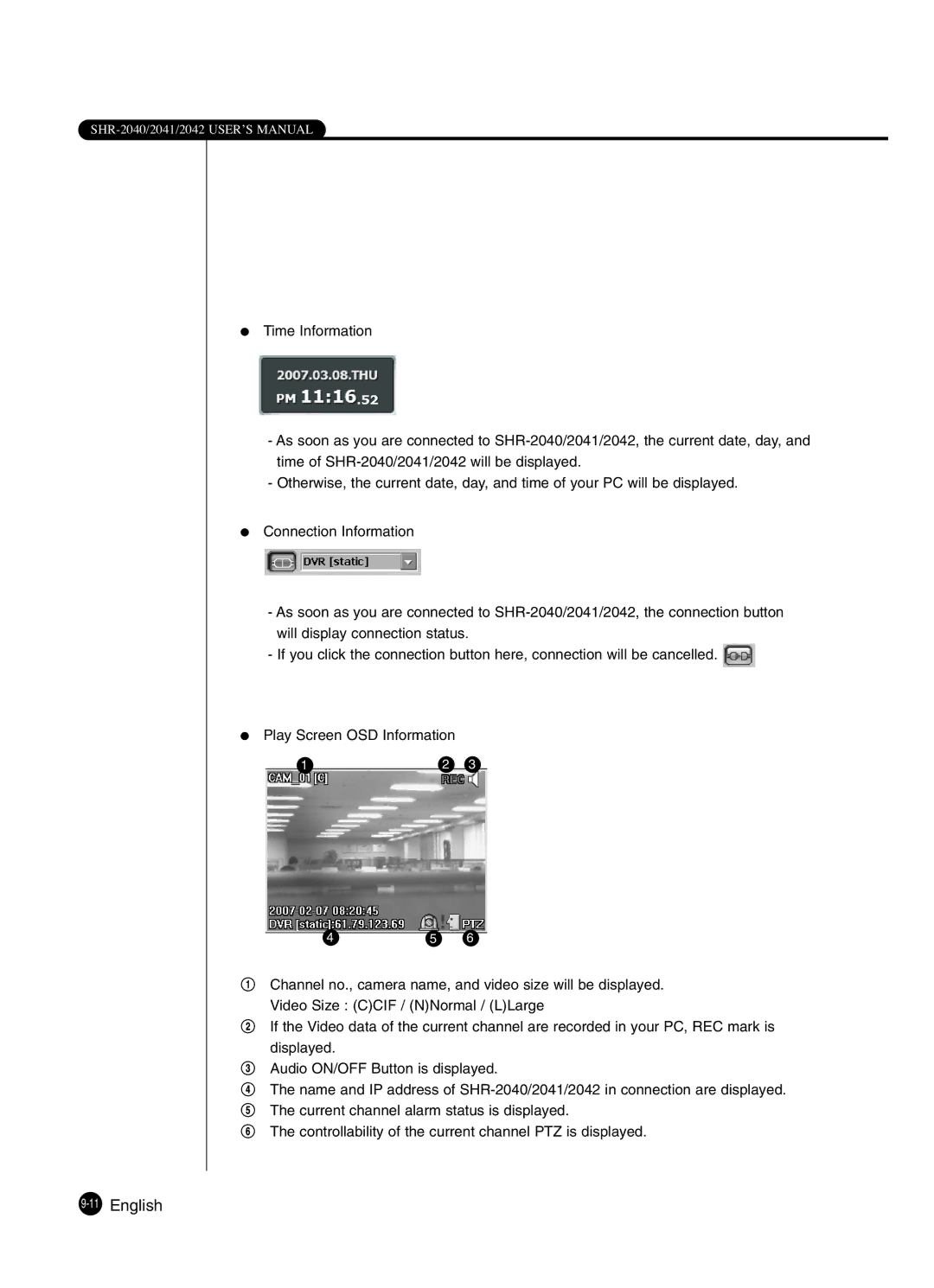 Samsung SHR-2041 user manual 11English 