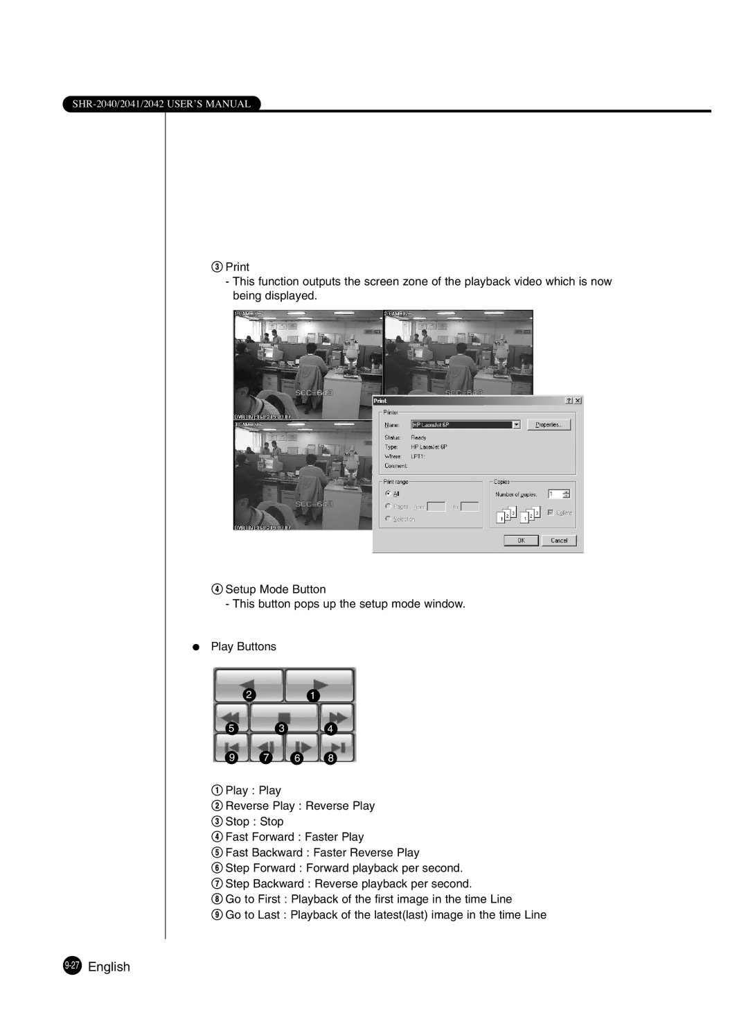 Samsung SHR-2041 user manual 27English 