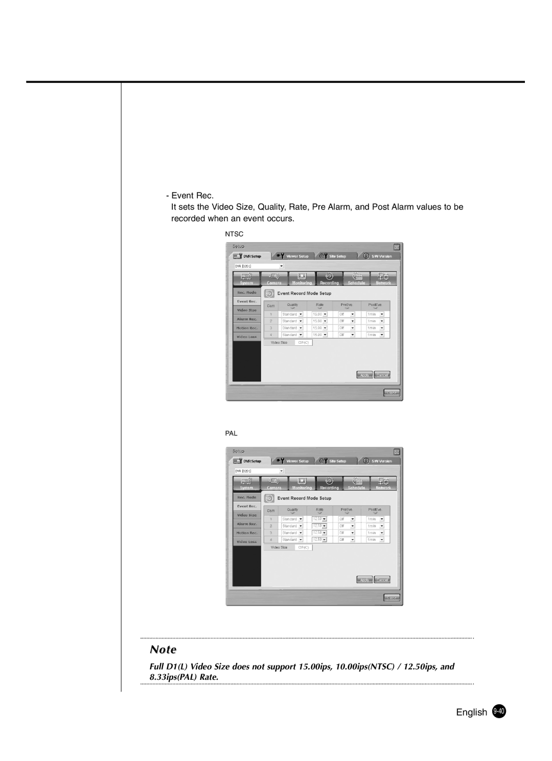 Samsung SHR-2041 user manual English 