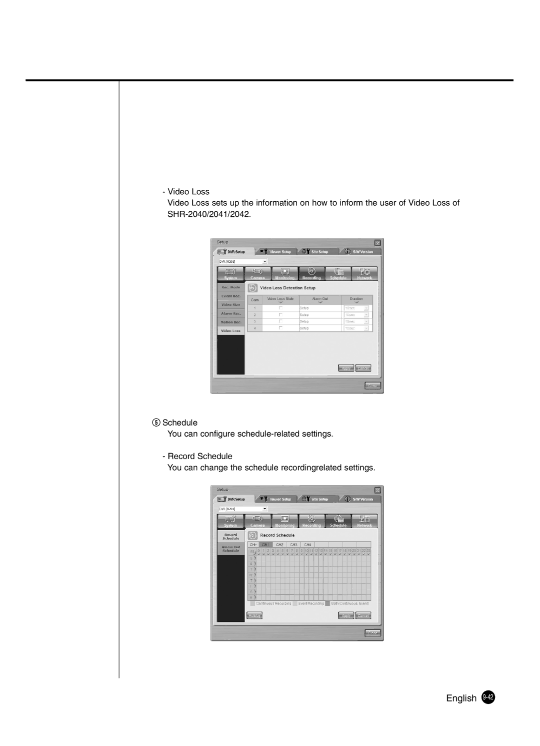 Samsung SHR-2041 user manual English 