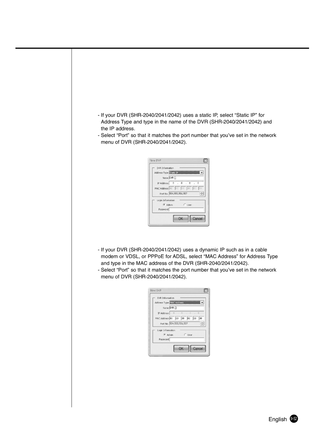 Samsung SHR-2041 user manual English 