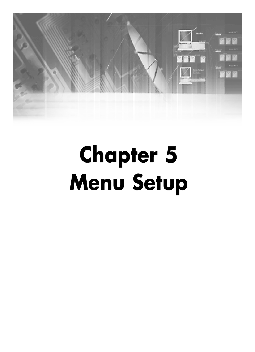 Samsung SHR-2041 user manual Chapter Menu Setup 