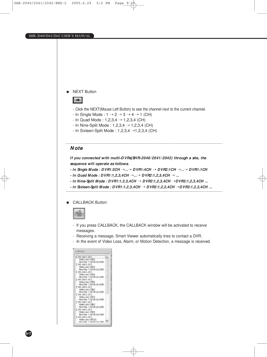 Samsung SHR-2042, SHR-2041 user manual SHR-2040/2041/2042 USER’S Manual 