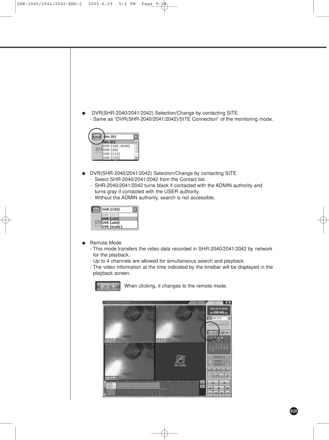 Samsung SHR-2042, SHR-2041 user manual SHR-2040/2041/2042-ENG-2 2005.6.29 52 PM 