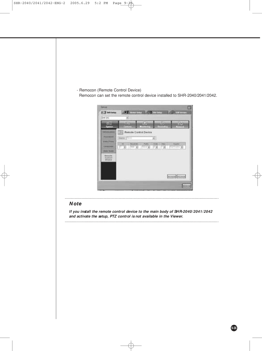 Samsung SHR-2042, SHR-2041 user manual SHR-2040/2041/2042-ENG-2 2005.6.29 52 PM 