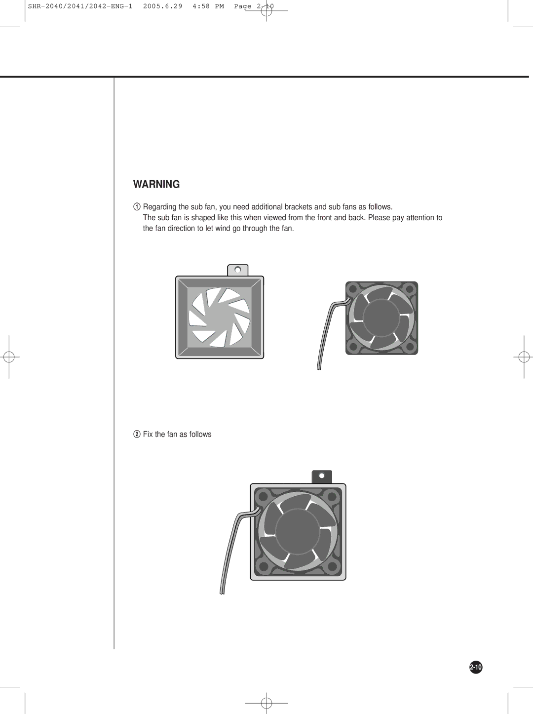 Samsung SHR-2042, SHR-2041 user manual SHR-2040/2041/2042-ENG-1 2005.6.29 458 PM 