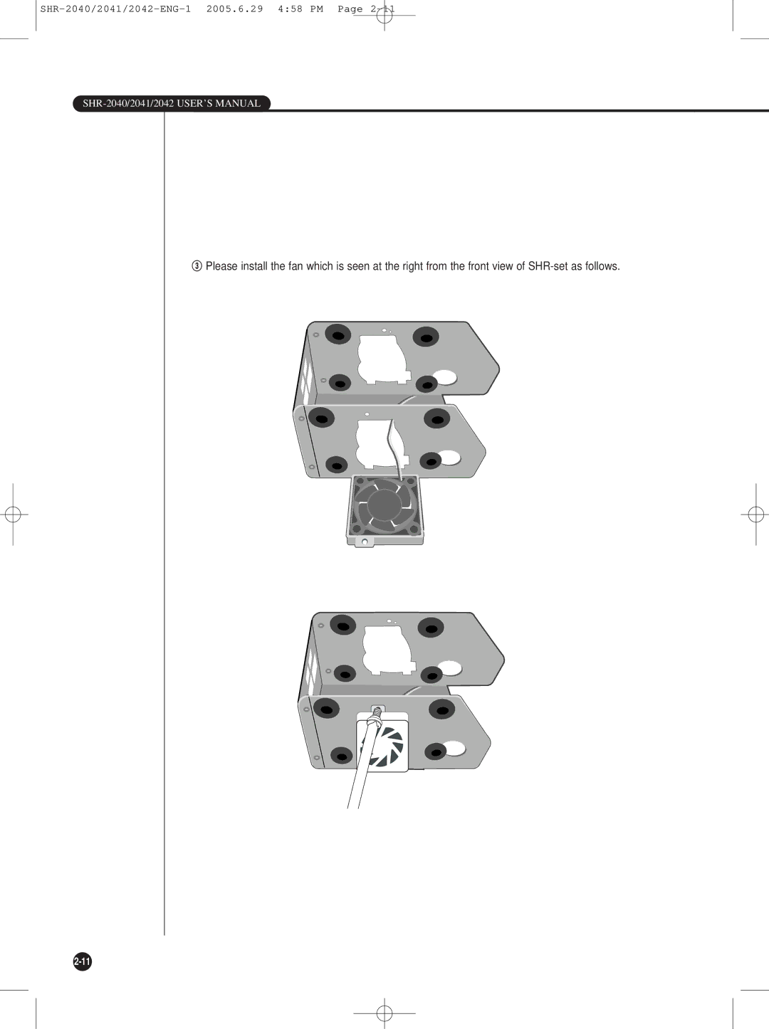 Samsung SHR-2041, SHR-2042 user manual SHR-2040/2041/2042 USER’S Manual 