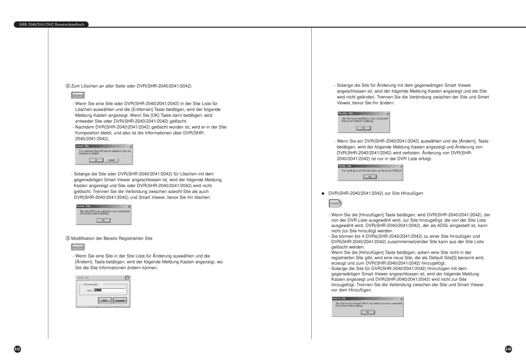 Samsung SHR-2042P manual SHR-2040/2041/2042 Benutzerhandbuch 