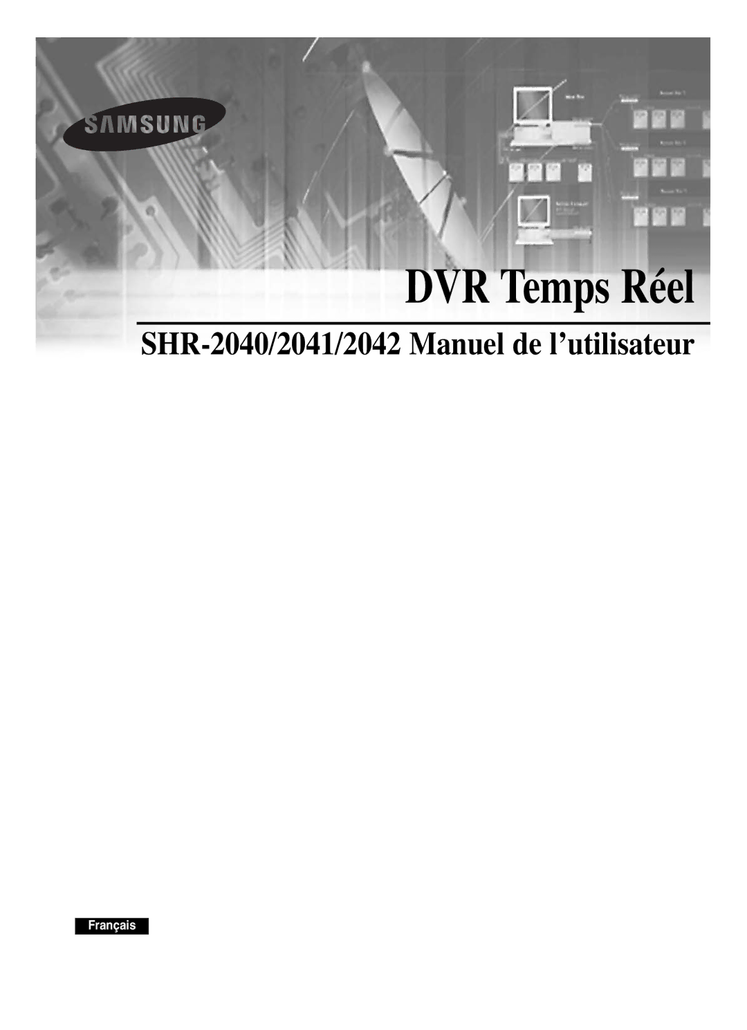 Samsung SHR-2042P, SHR-2040P manual Real Time DVR 