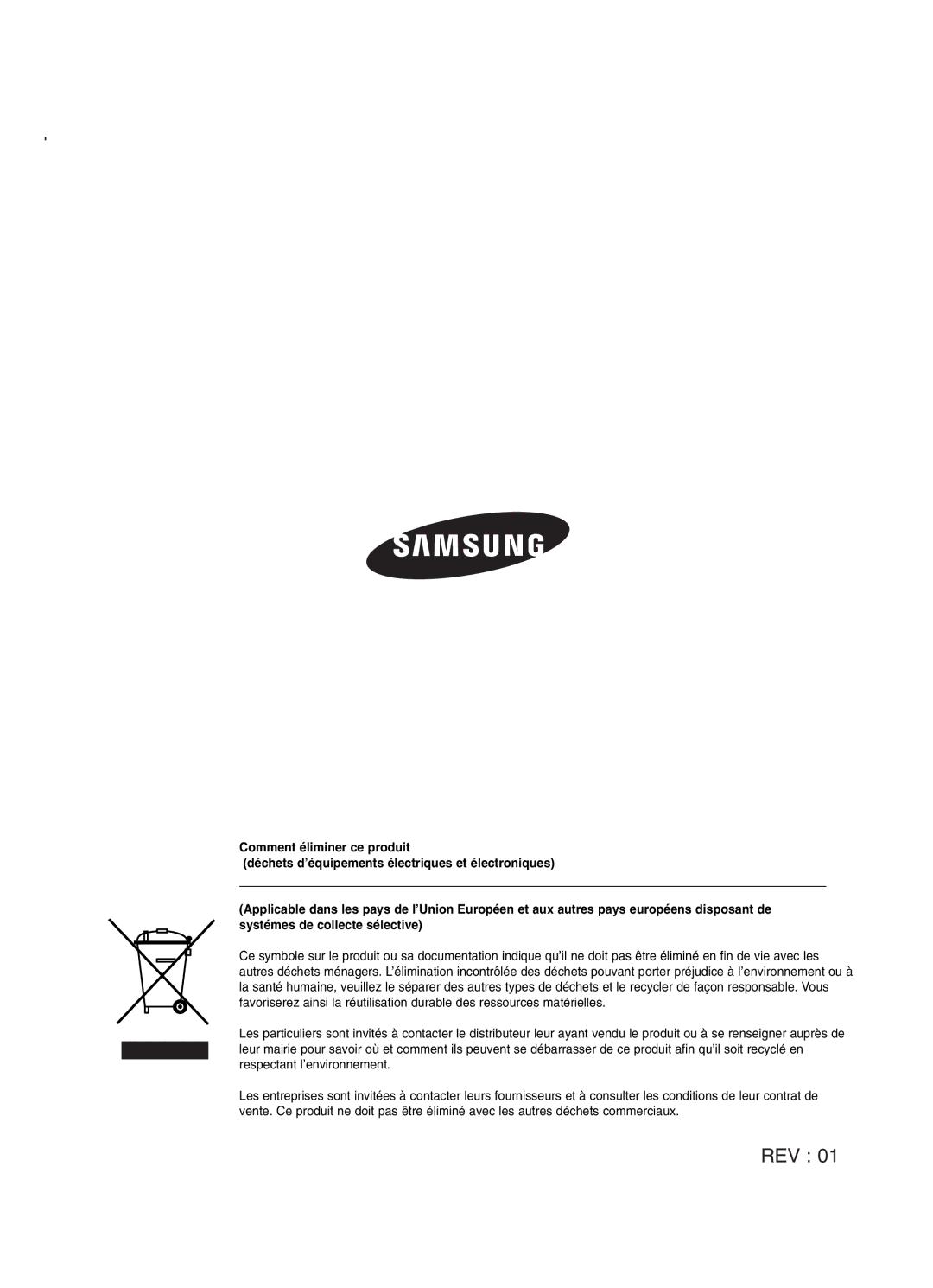 Samsung SHR-2042P250, SHR-2040P250 manual Rev 