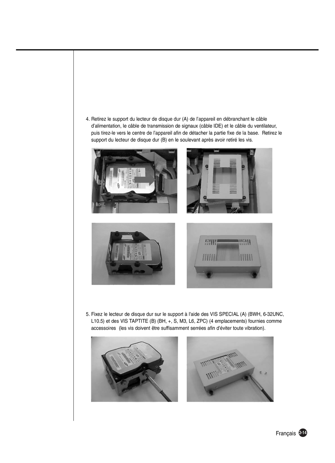 Samsung SHR-2042P250, SHR-2040P250 manual Français 