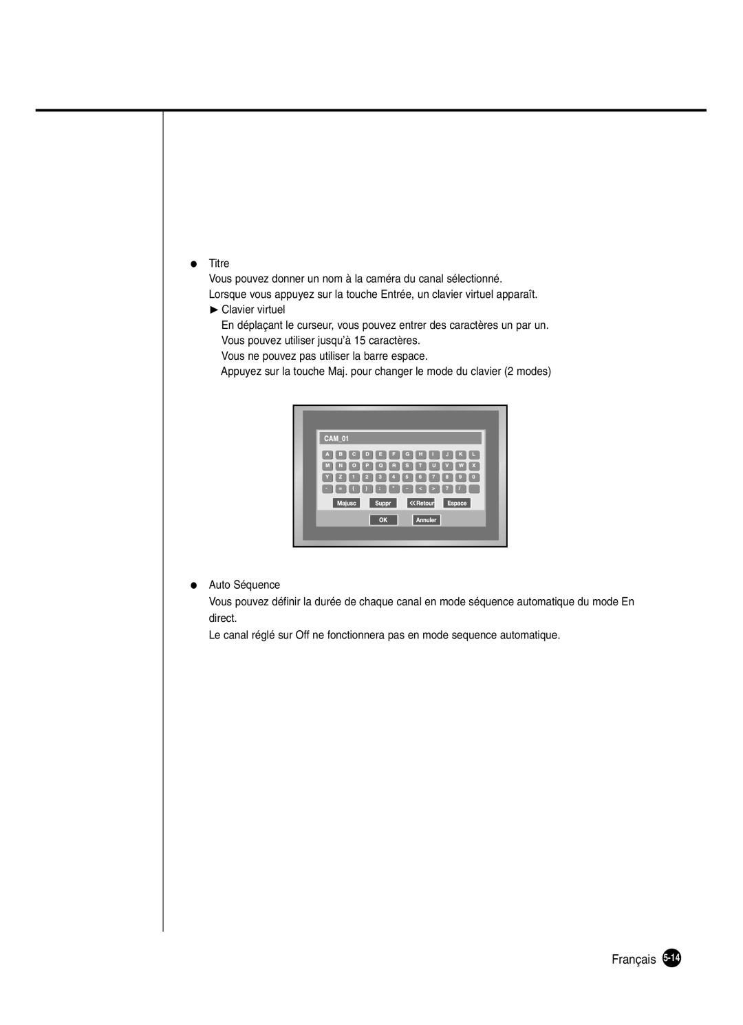 Samsung SHR-2042P250, SHR-2040P250 manual Français 