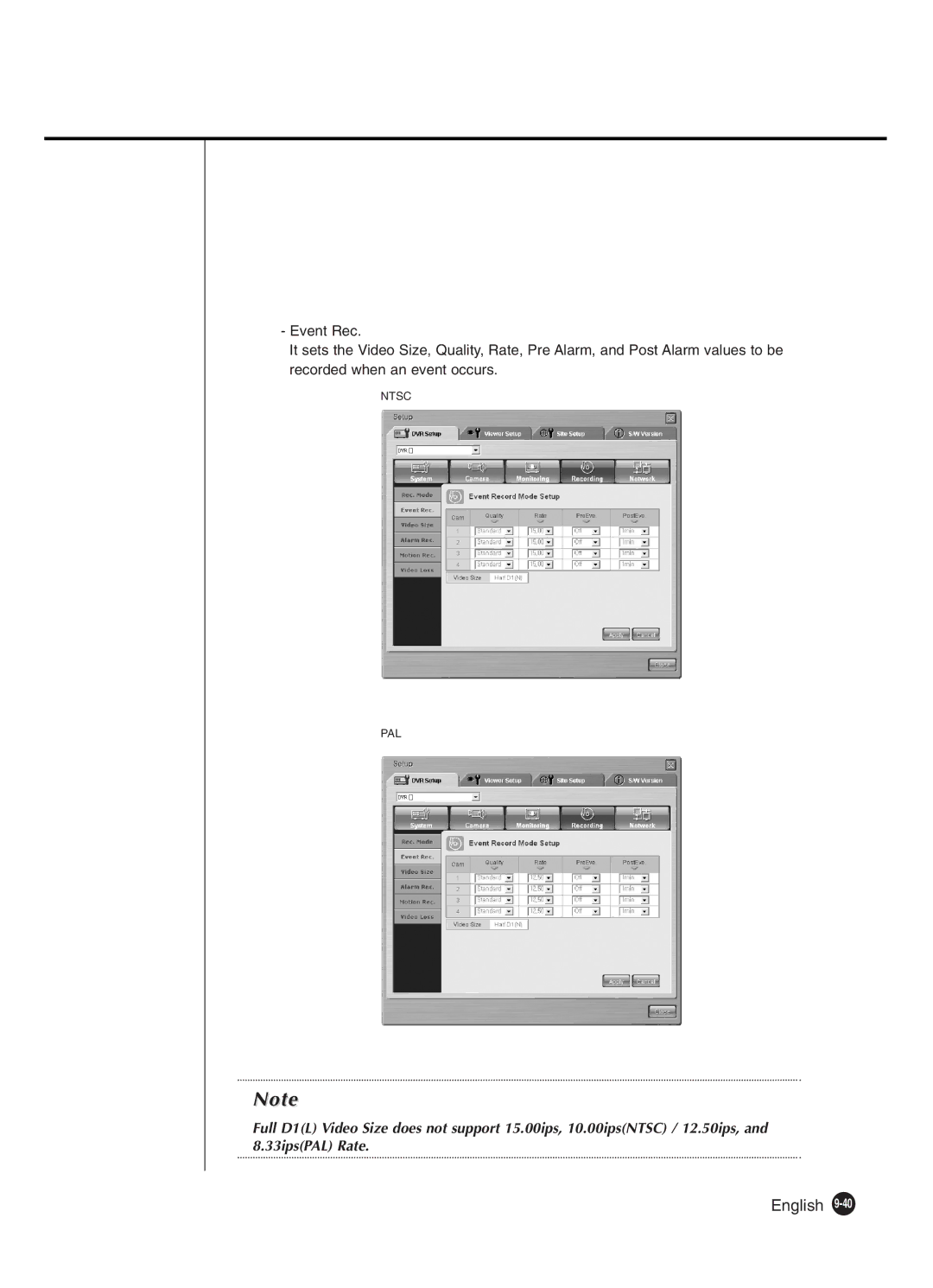 Samsung SHR-2040P250, SHR-2042P250 manual English 