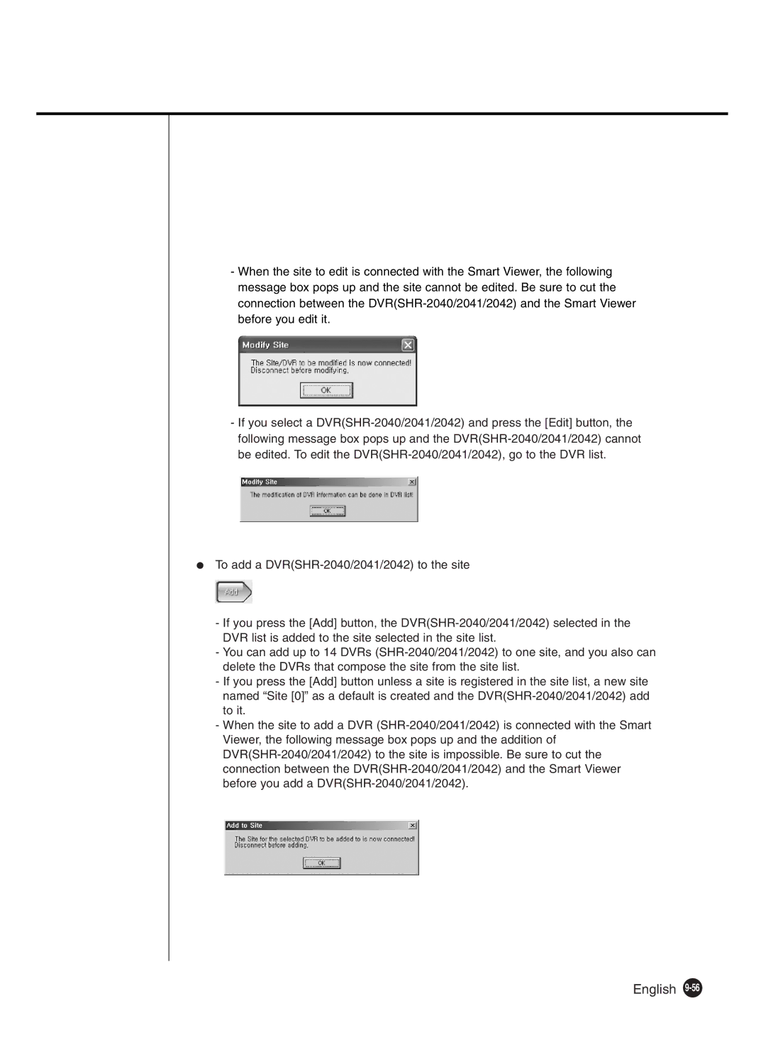 Samsung SHR-2040P250, SHR-2042P250 manual English 