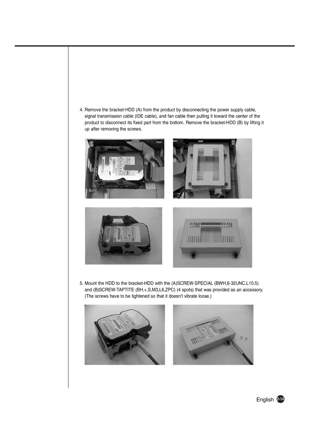 Samsung SHR-2042P250, SHR-2040P250 manual English 