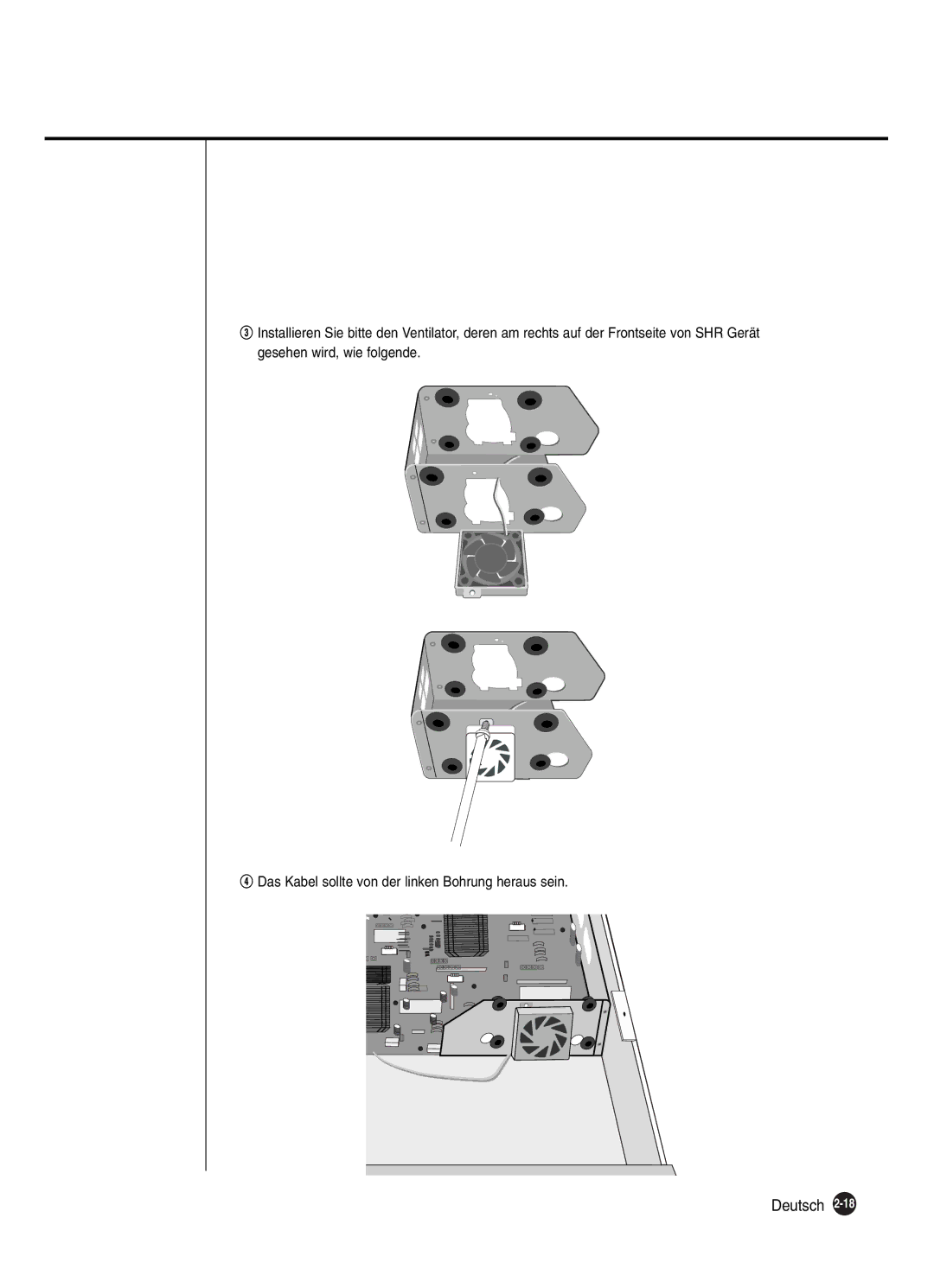 Samsung SHR-2042P250, SHR-2040P250 manual Deutsch 