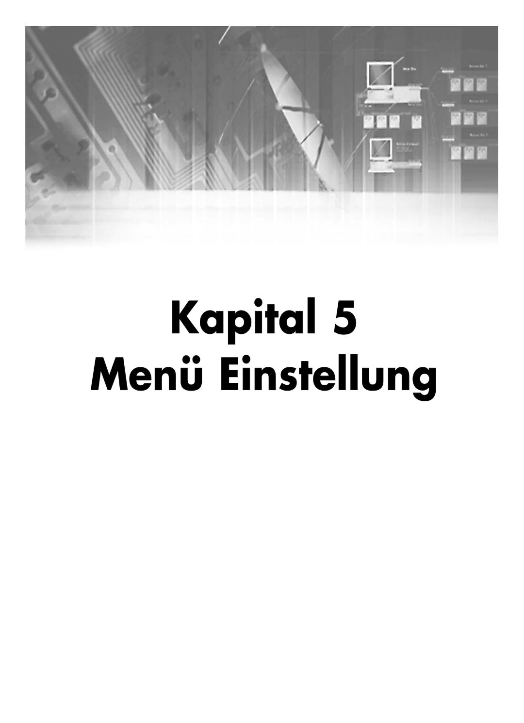 Samsung SHR-2040P250, SHR-2042P250 manual Kapital Menü Einstellung 