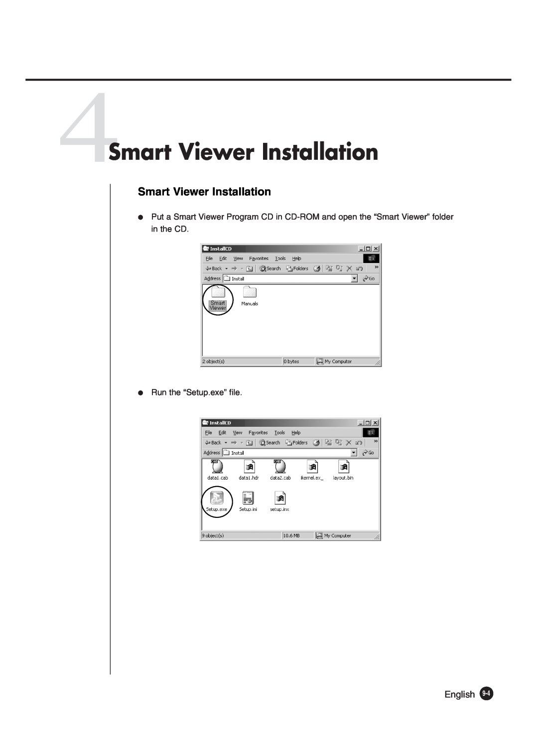 Samsung SHR-2040P250, SHR-2042P250 manual 4Smart Viewer Installation 