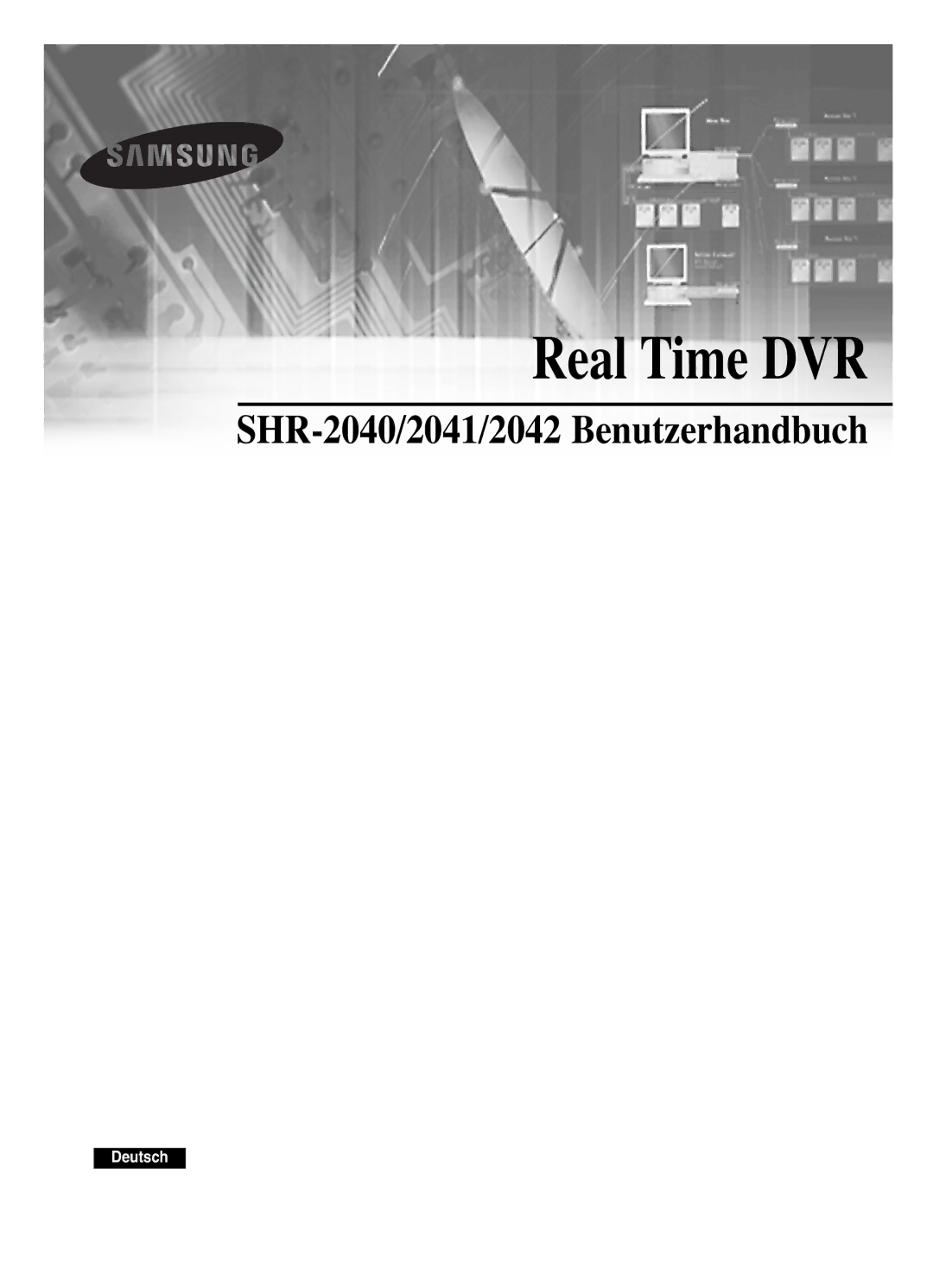 Samsung SHR-2080P manual Real Time DVR 