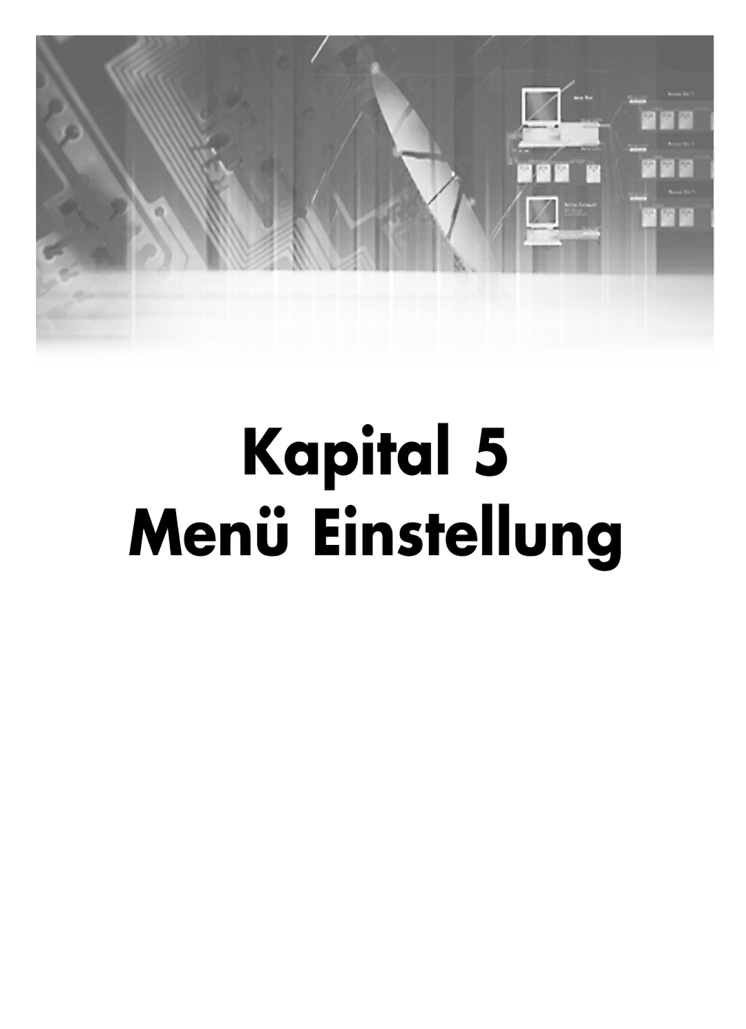 Samsung SHR-2080P manual Kapital Menü Einstellung 